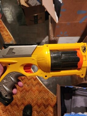 Nerf Yellow and Black Maverick-Style Foam Dart Blaster